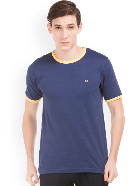 

Colt Men Navy Blue Solid Round Neck T-shirt
