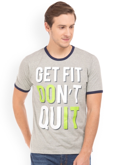 

Colt Men Grey Printed Round Neck T-shirt