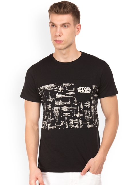 

Colt Men Black Printed Round Neck T-shirt