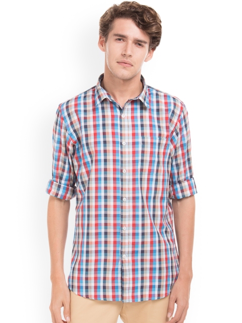 

Ruggers Men Multicoloured Regular Fit Checked Casual Shirt, Multi