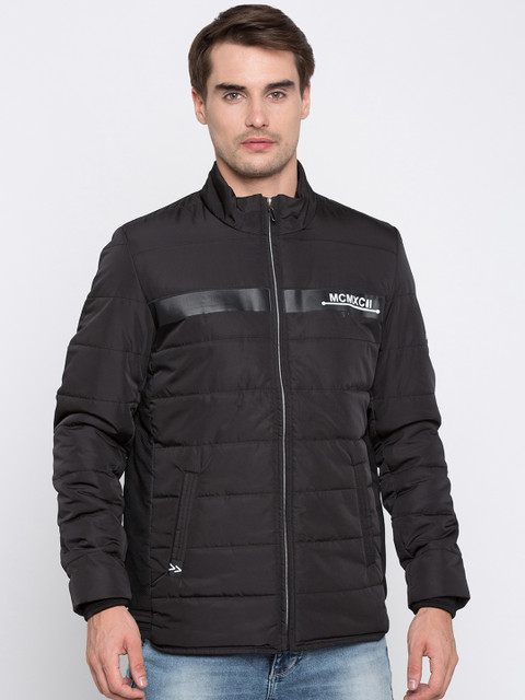 

SPYKAR Men Black Solid Padded Jacket