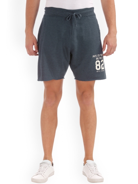 

Colt Men Blue Printed Regular Fit Sports Shorts