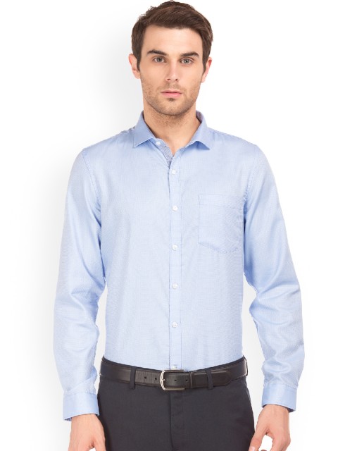 

Excalibur Men Blue Regular Fit Solid Casual Shirt