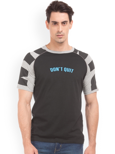 

Colt Men Black Colourblocked Round Neck T-shirt