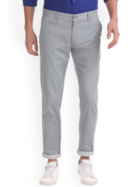 

Ruggers Men Blue Regular Fit Solid Regular Trousers