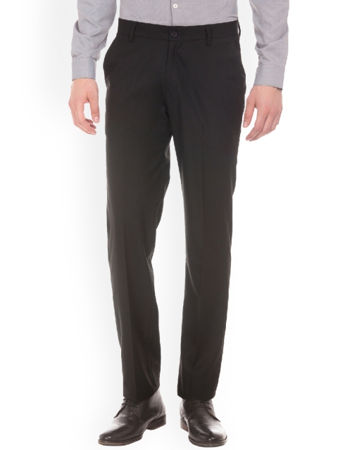 

Excalibur Men Black Regular Fit Solid Formal Trousers