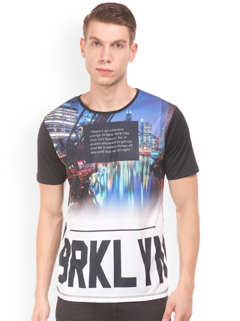 

Colt Men White Printed Round Neck T-shirt