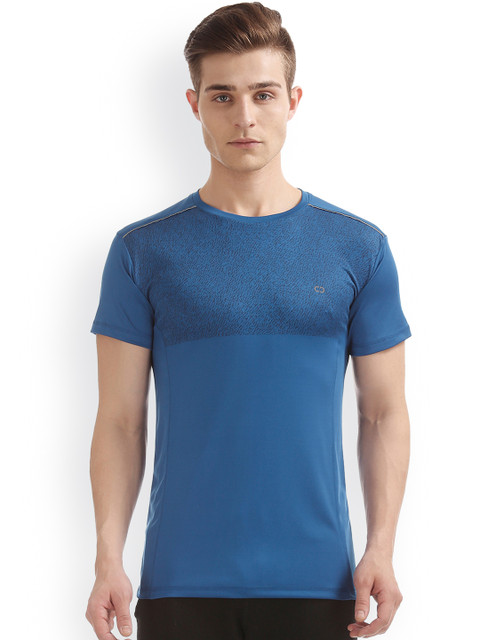 

Colt Men Blue Colourblocked Round Neck T-shirt