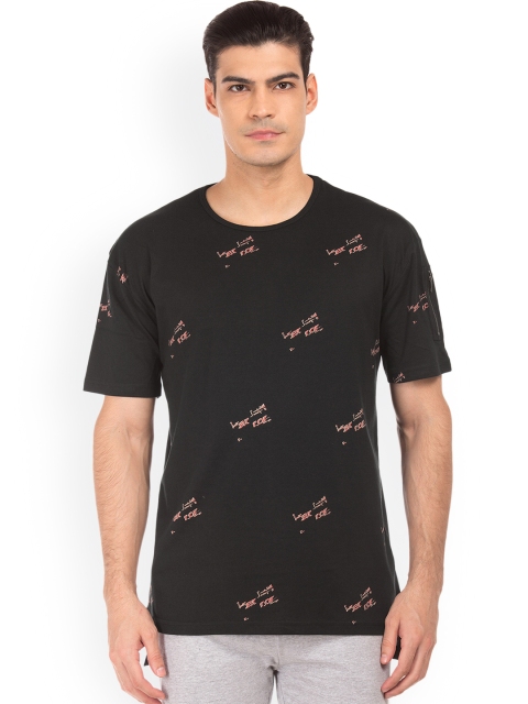 

Colt Men Black Printed Round Neck T-shirt