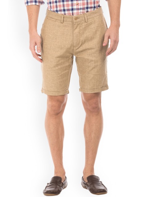 

Cherokee Men Beige Self Design Slim Fit Regular Shorts