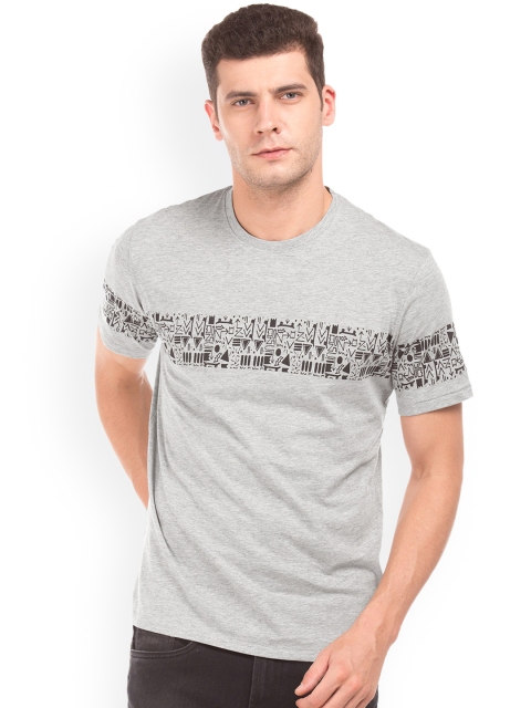 

Colt Men Grey Printed Round Neck T-shirt