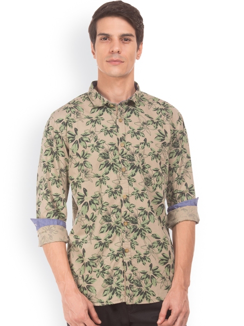 

Cherokee Men Brown Regular Fit Printed Casual Shirt