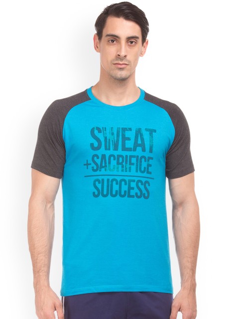 

Colt Men Blue Printed Round Neck T-shirt