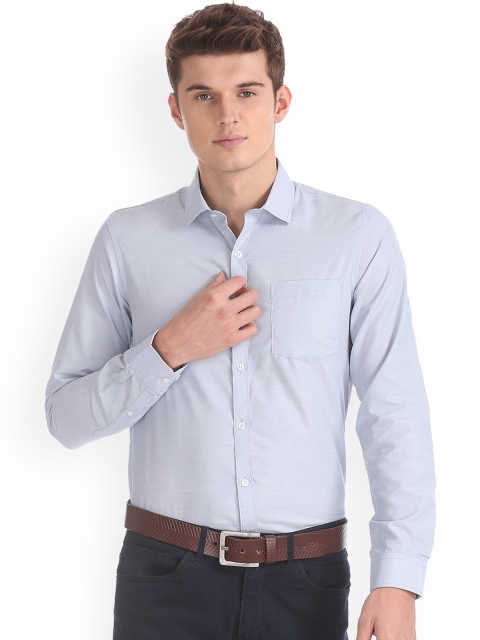 

Excalibur Men Grey Regular Fit Solid Casual Shirt