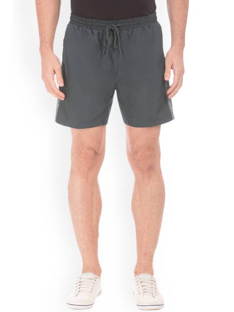 

Colt Men Grey Solid Regular Fit Sports Shorts