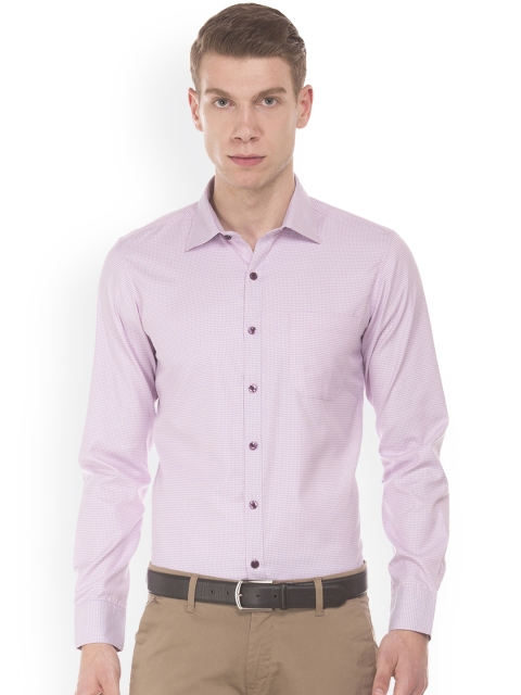 

Excalibur Men Pink Slim Fit Self Design Casual Shirt