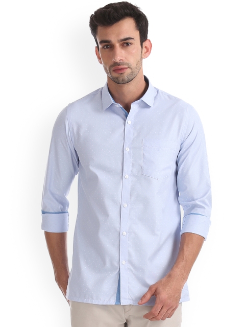 

Excalibur Men Blue Slim Fit Checked Casual Shirt