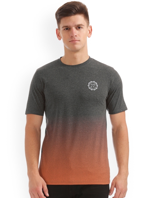 

Colt Men Grey Printed Round Neck T-shirt