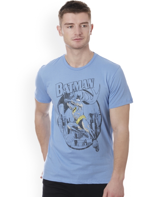 

Free Authority Men Blue Batman Printed T-shirt