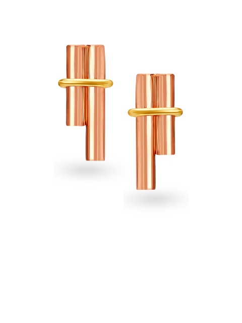 

Mia by Tanishq 14KT Yellow & Rose Gold Stud Earrings