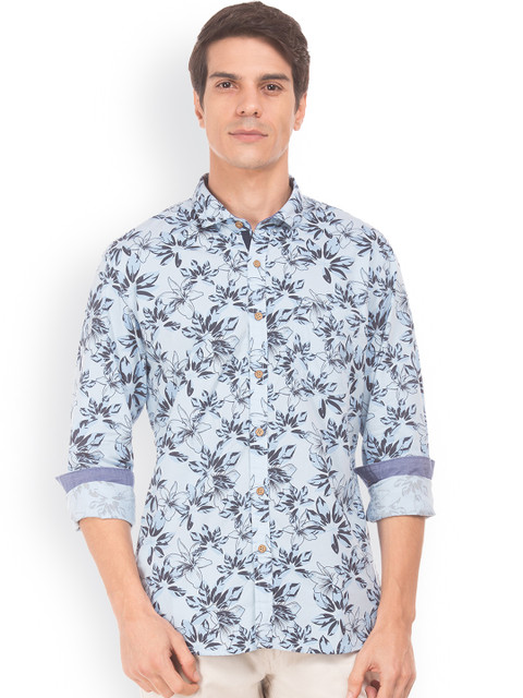 

Cherokee Men Blue Regular Fit Printed Casual Shirt
