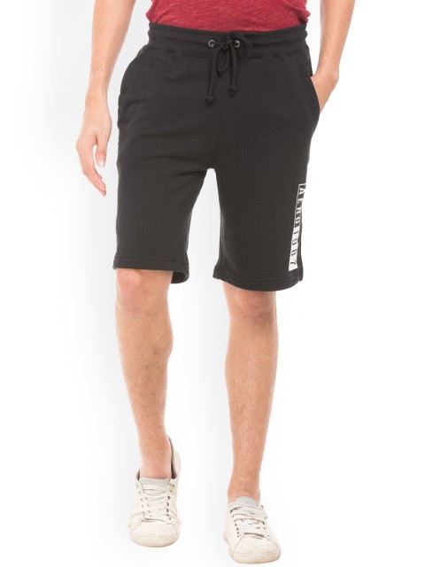 

Aeropostale Men Black Solid Regular Fit Shorts