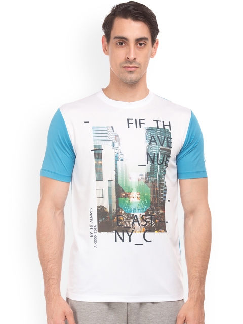 

Colt Men White Printed Round Neck T-shirt