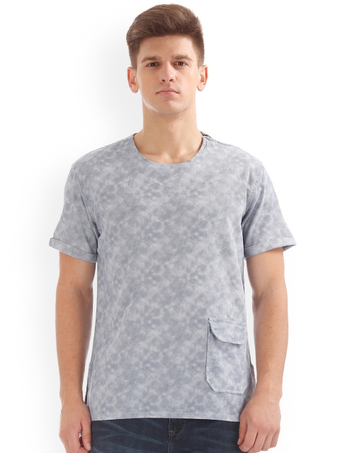 

Colt Men Grey Printed Round Neck T-shirt
