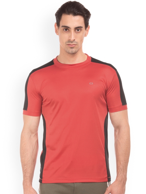 

Colt Men Red Colourblocked Round Neck T-shirt
