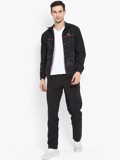 

Alcis Men Black Solid Tracksuit