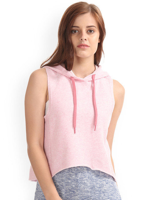 

Aeropostale Women Pink Solid Top