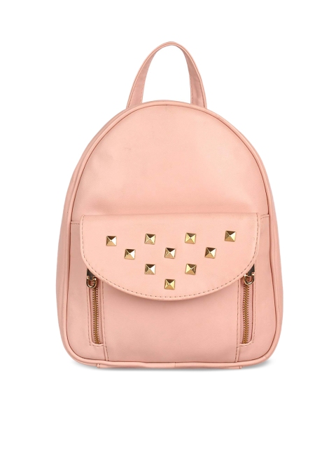 

Lychee bags Women Peach-Coloured Solid Backpack