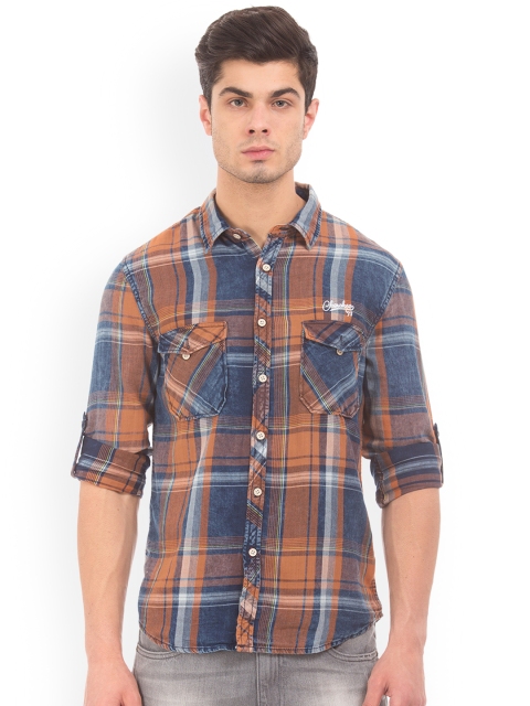 

Cherokee Men Blue Regular Fit Printed Casual Shirt