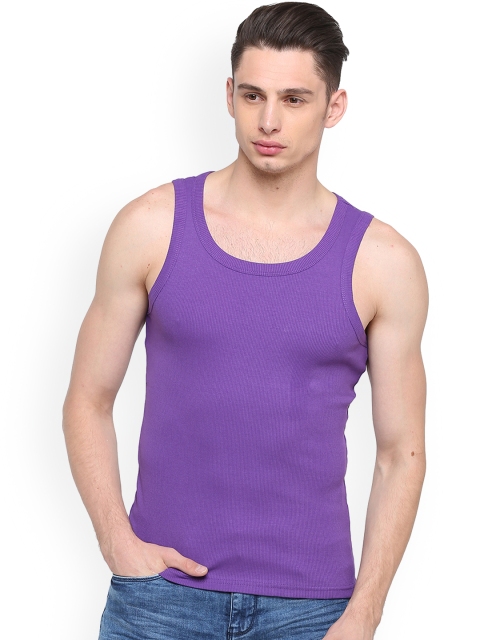 

Splash Men Purple Solid Innerwear Vest 6200716