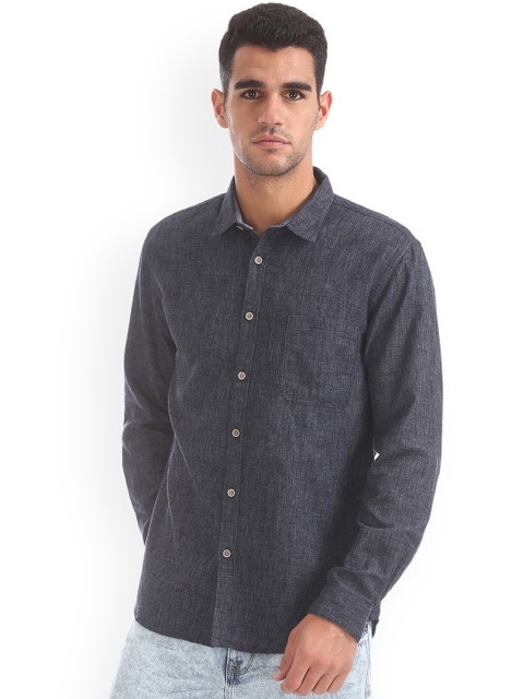 

Cherokee Men Grey Regular Fit Solid Casual Shirt
