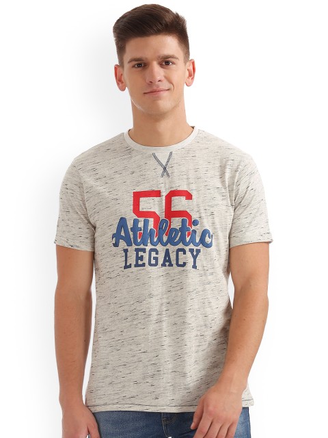 

Colt Men Grey Printed Round Neck T-shirt