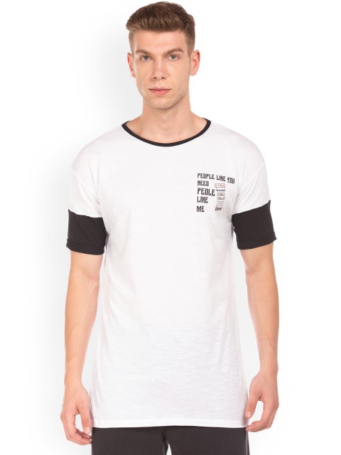 

Colt Men White Solid Round Neck T-shirt