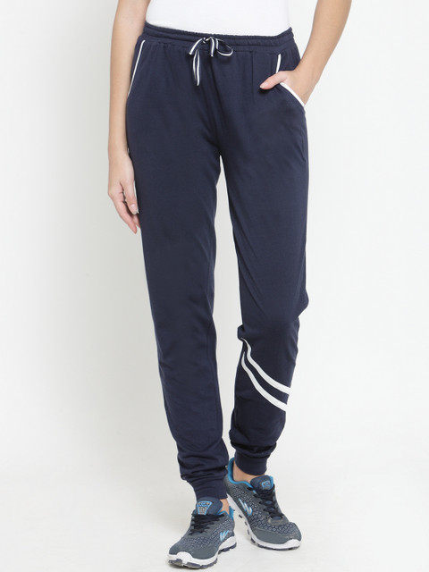 

Boston Club Women Navy Slim Fit Track Pants, Navy blue