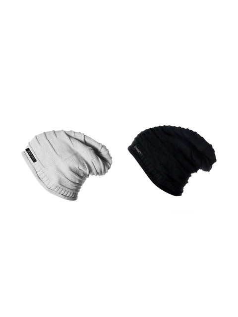 

NOISE Unisex Grey Solid Beanie