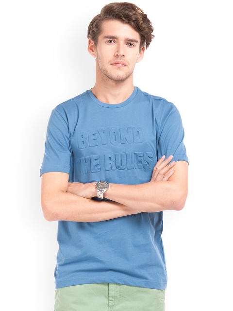 

Colt Men Blue Printed Round Neck T-shirt