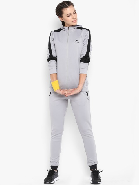 

Alcis Women Grey Colourblocked Tracksuit