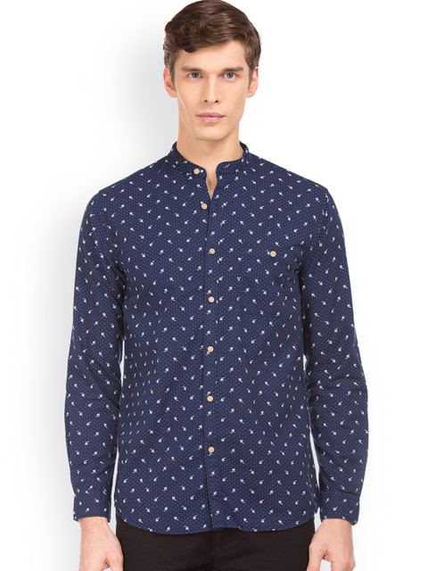 

Cherokee Men Blue Regular Fit Printed Casual Shirt