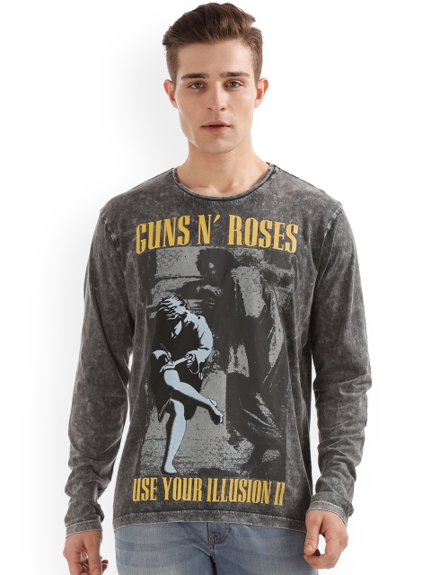 

Colt Men Grey Printed Round Neck T-shirt