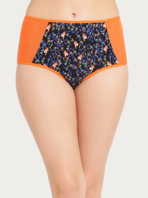 

Clovia Women Orange Printed Hipster Briefs PN2910P16XL
