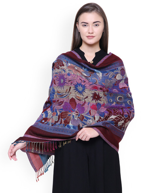 

Anekaant Women Multicoloured Woven Design Shawl, Multi