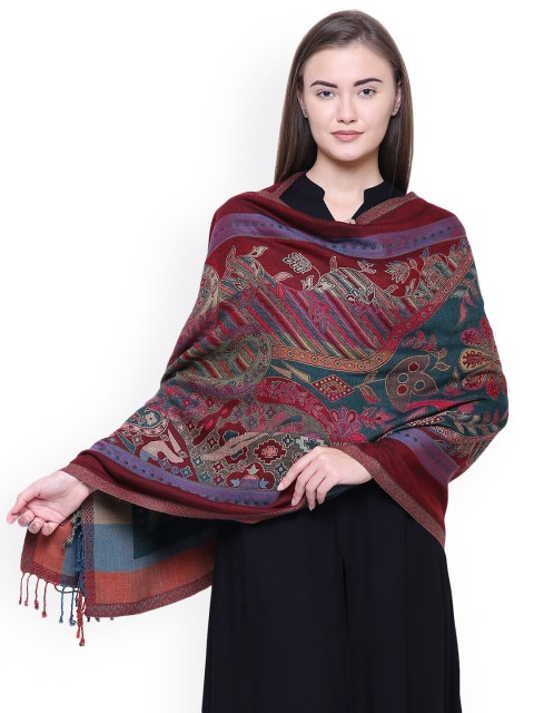 

Anekaant Women Multicoloured Woven Design Shawl, Multi