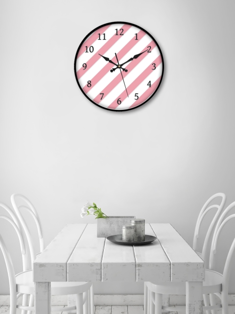 

999Store White Round Printed Analogue Wall Clock