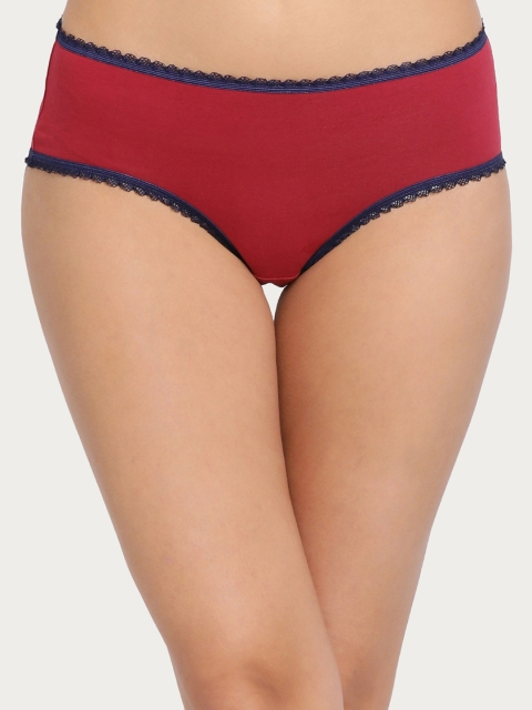 

Clovia Women Maroon Solid Hipster Briefs PN2162P09XL