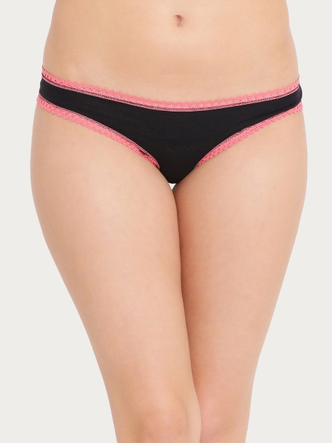 

Clovia Women Black Solid Bikini Briefs PN2900P13XL