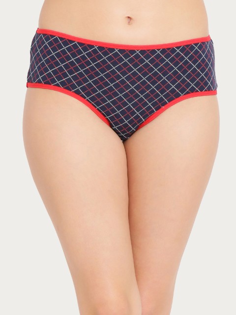 

Clovia Women Navy Blue Printed Hipster Briefs PN2903P08XL